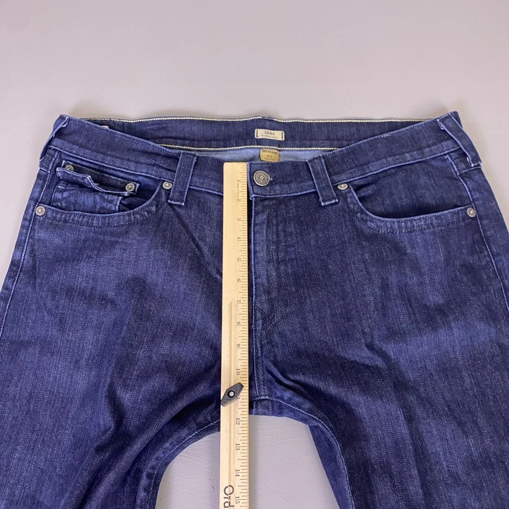 True‎ Religion Geno Relaxed Slim Jeans Men's 42x28 Blue Dark Wash Made In USA
